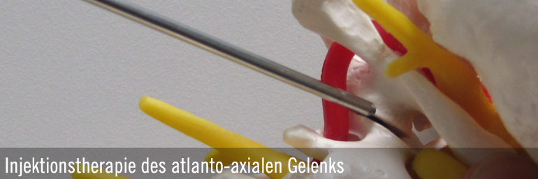 Injektionstherapie des atlanto-axialen Gelenks